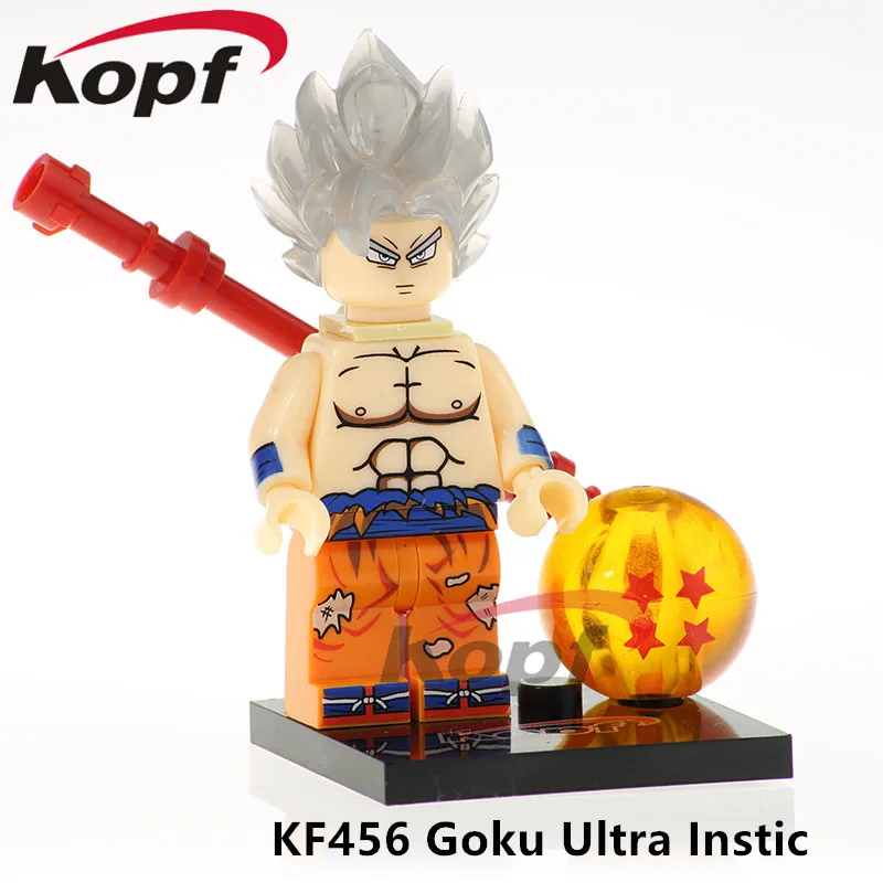

KF456 Super Heroes Goku Ultra Instic Dragon Ball Z Figures Jiren Vegeta Building Blocks Learning Action Figure Toy Children Gift