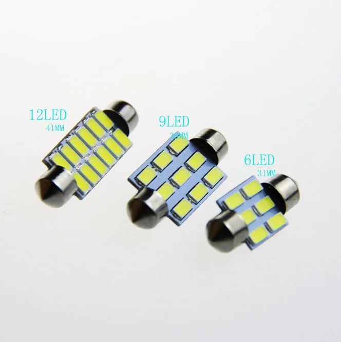 10pcs 31mm 39mm 41mm 5630SMD 6LED 9LED 12LEDLED Dome Light Bulbs, Car