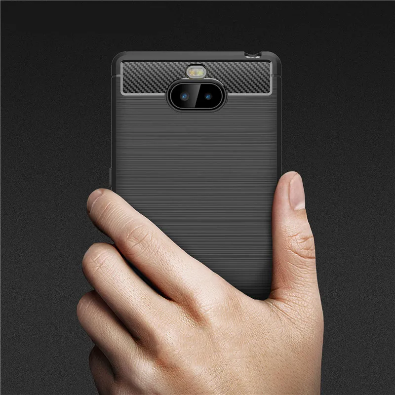 

XA3 Case For Sony Xperia XA3 Ultra Luxury Carbon Fiber Protection Soft TPU cover case For Sony Xperia XA3 Phone Coque fundas