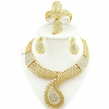 

gold jewelry african jewelry set african beads jewelry set women necklace dubai jewelry sets
