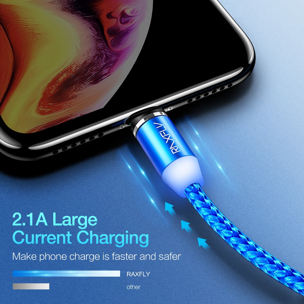 RAXFLY Magnetic USB Cable Type C Lightning Cable Magnet Charger For iPhone XS Max XR Samsung S9 Magnetic Micro USB Charging Wire RAXFLY Magnetic USB Cable Type C Lightning Cable Magnet Charger For iPhone XS Max XR Samsung S9 Magnetic Micro USB Charging Wire