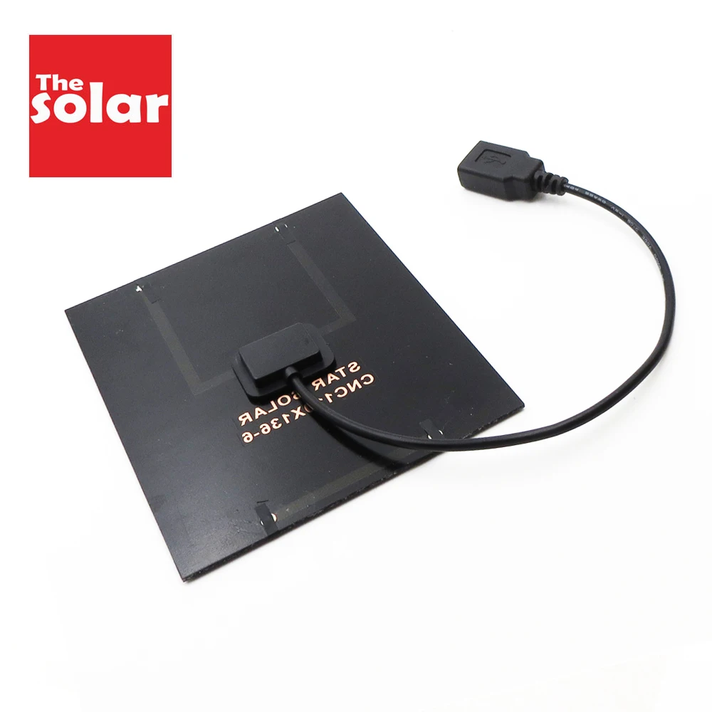 

2 3 3.5 4.5 5 6 10 W Watt Solar Panel Charger Bluetooth speaker Powerbank Digital Camera 5V USB output Solar Panel 6V