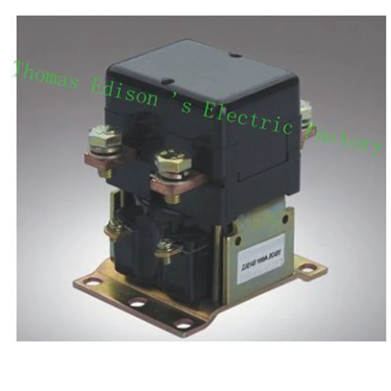 

ZJQ-100 ZJQ-1XX GE100A NO (normally open) 12V 24V 36V 48V 60V 72V 100A DC Contactor for motor forklift electromobile wehicle car