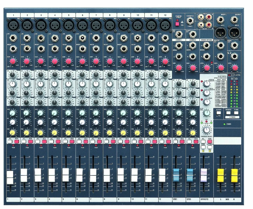 

Leicozic 12 channel Mixer audio Professional dj mixing console for Stage,church,studio recording dgital Mixer Effects FEX12