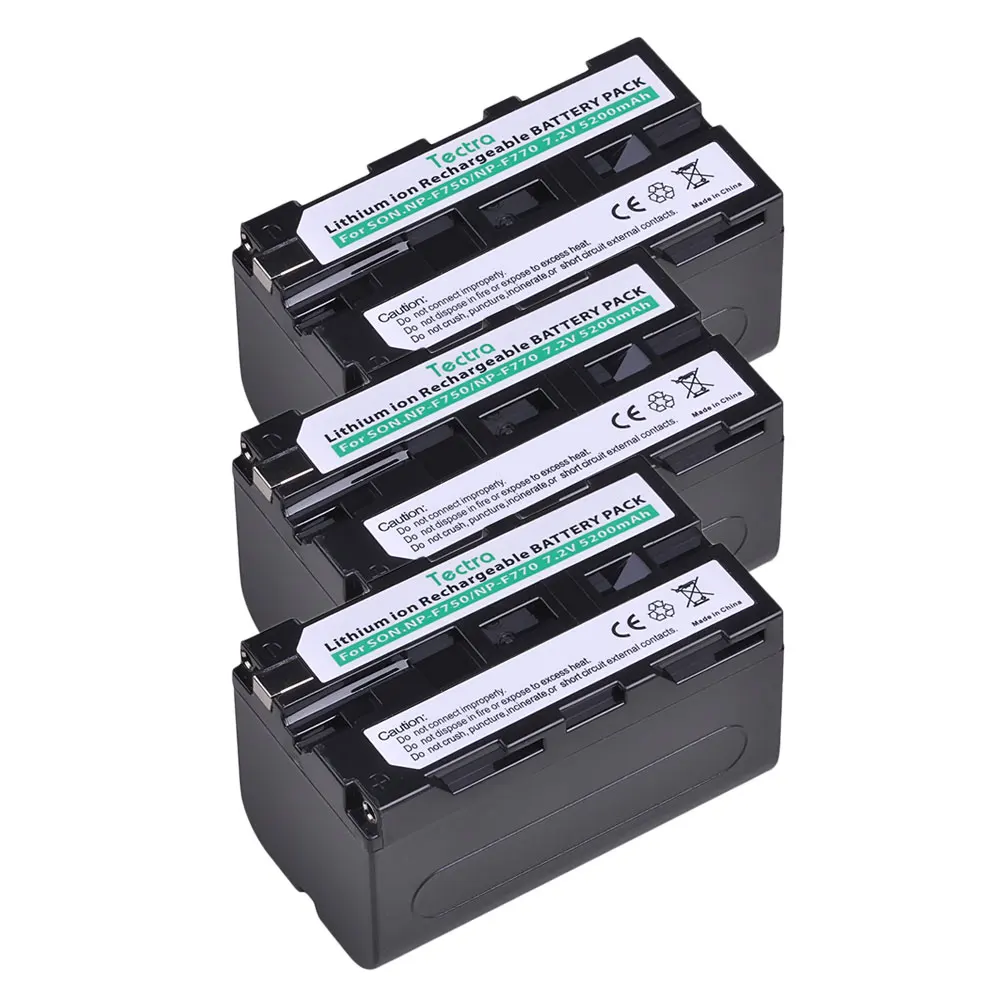 3PCS 5200mAh NP-F750 NPF750 NP F750 F730 F770 Battery for Sony F960 F970 NP-F770 F550 CCD-TRV58 TRV110K TRV26E HVR-Z1 V1J z1 | Электроника