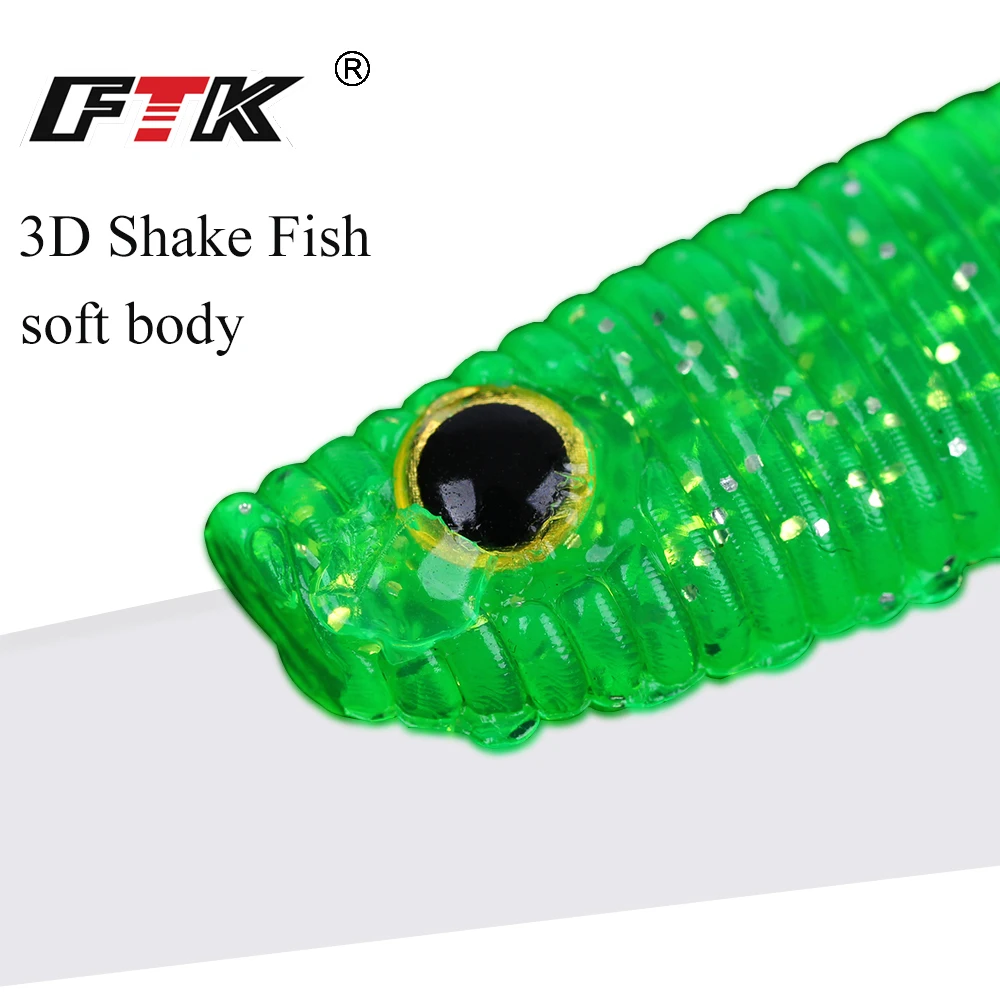 Мягкая плавающая рыба FTK 3D 5 шт./4 шт. легкая приманка|Наживки| |