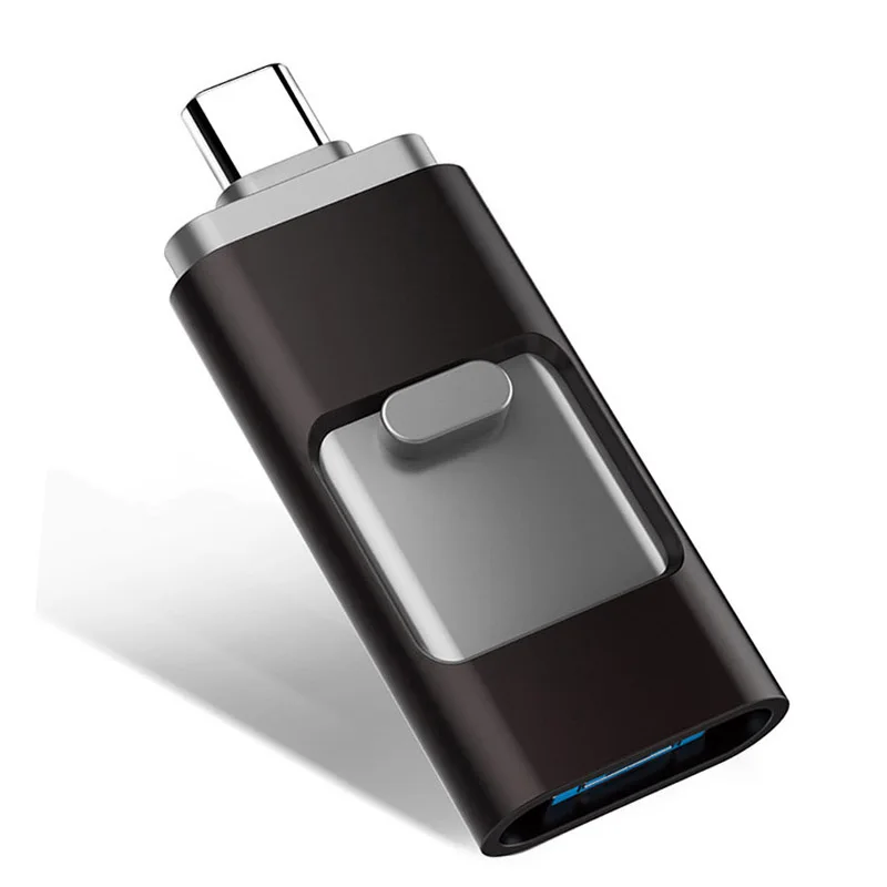 4 в 1 USB флеш-накопитель типа C 32 Гб OTG USB флешка 16 Гб 64 Гб 128 ГБ 32 ГБ металлическая Флешка USB память 16G для Windows Прямая поставка