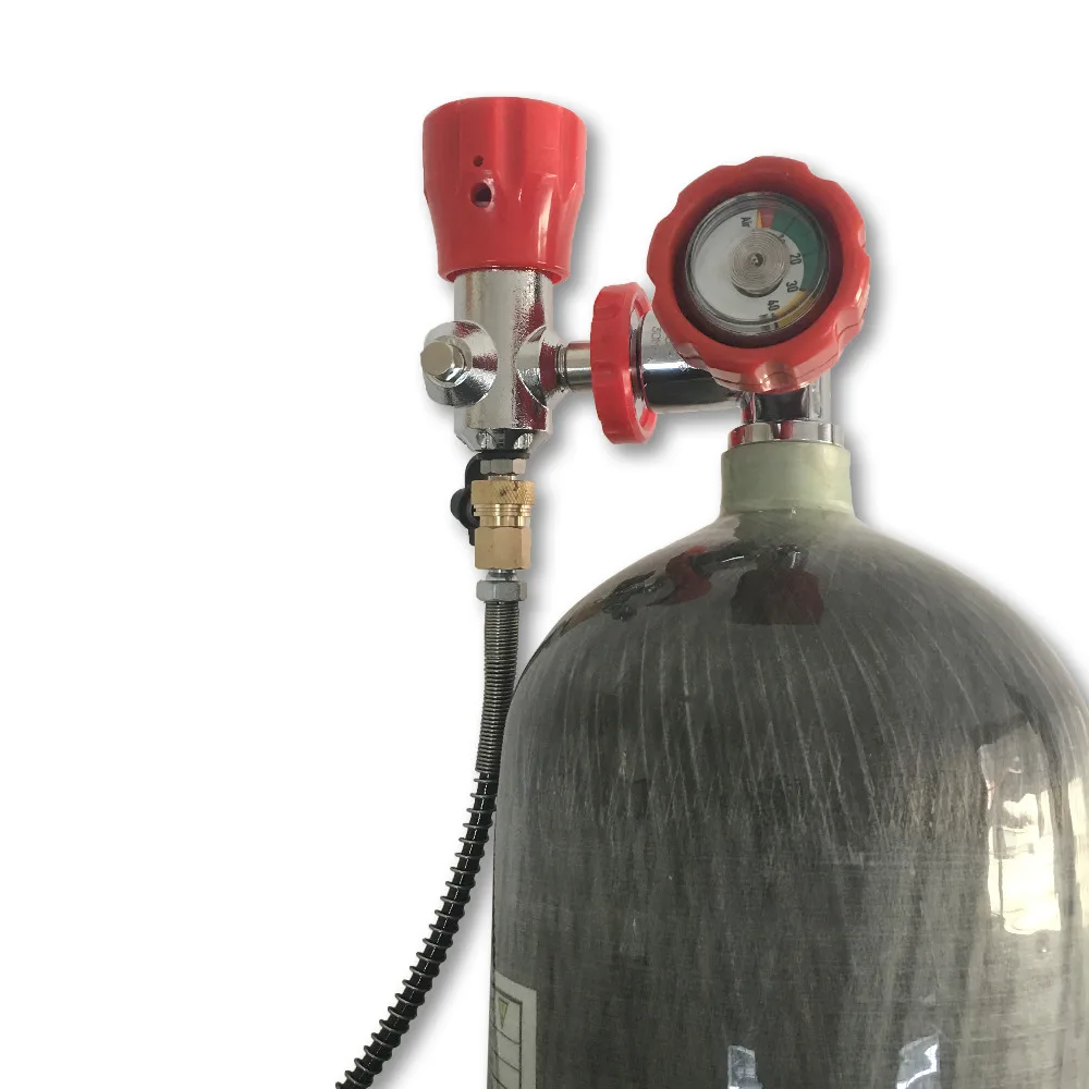 AC168301 кислородный цилиндр 6.8L 4500psi 300bar pcp Дайвинг ствол танка сжатого воздуха airsoft винтовка с клапаном и заполнить станции