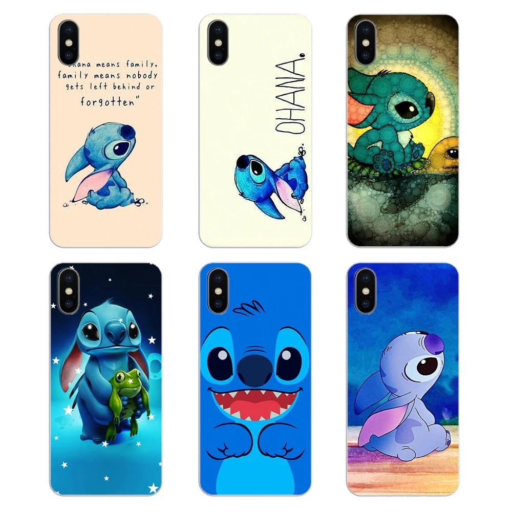 Soft Silicone TPU Case For Xiaomi Redmi 4X S2 3S Note 3 4 5 6 6A Por Pocophone F1 Mi Lilo and Stitch Ohana sweety FAMIL |