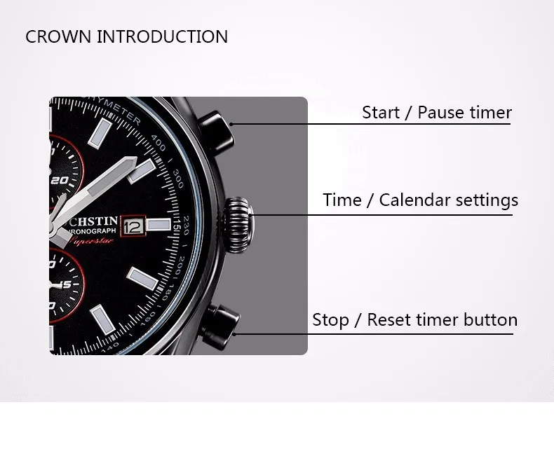 OCHSTIN хронограф мужские часы 3 работоспособным суб-набор кварцевые спортивные часы военные часы мужские наручные мужской relogio masculino