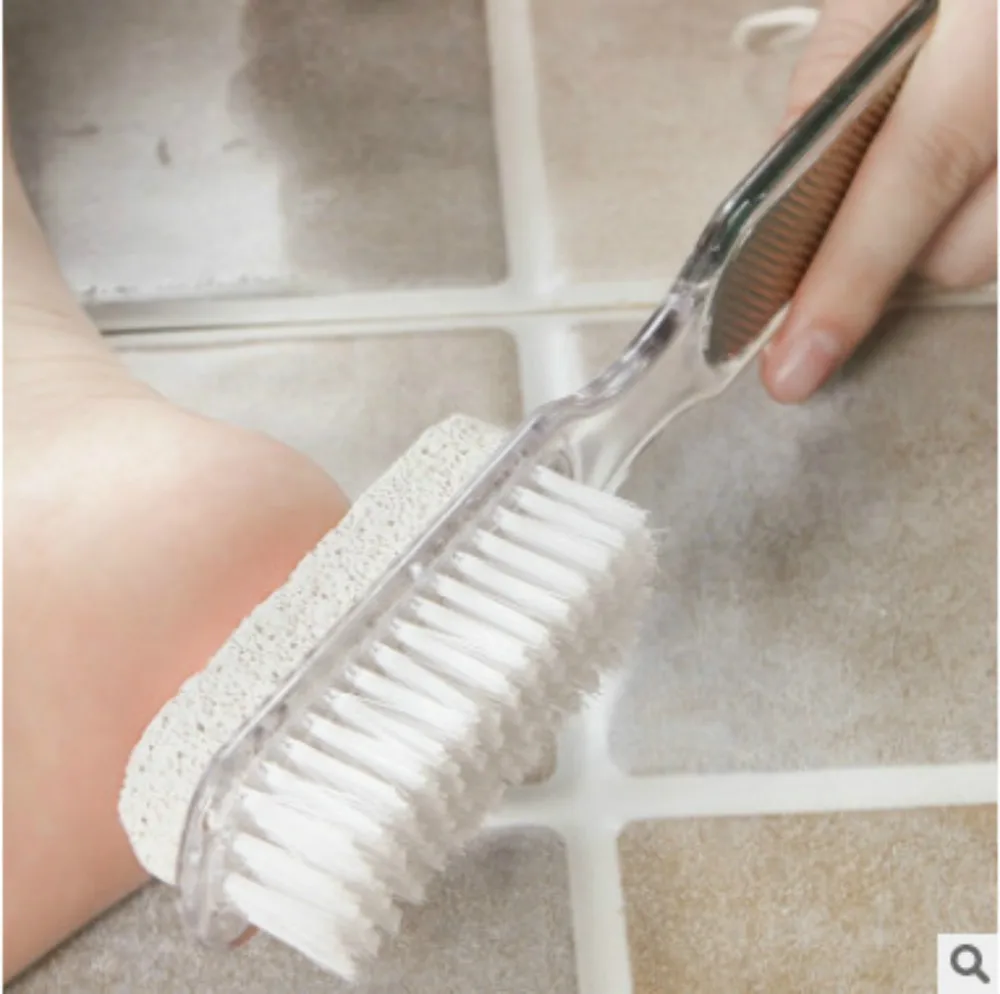 

AMSIC Feet Brush Two Sides Foot Exfoliating Tool Pumice Stone Foot Care Tool Skin Care Shaves Feet Heel Clean Hard Skin