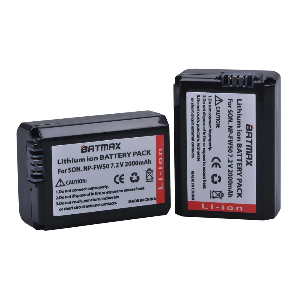 2Pack 2000mAh NP-FW50 NPFW50 NP FW50 Battery for Sony Alpha a33,a35,a37,a55, SLT-A33,SLT-A35,SLT-A37,SLT-A37K,SLT-A37M,SLT-A55 3pc 2000mah np fw50 np fw50 battery for sony alpha a33 a35 a37 a55 slt a33 slt a35 slt a37 slt a37k slt a37m slt a55 slt a55v