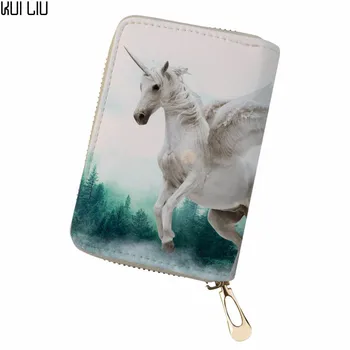 

Customized retro fresh personality horse funny Women Men Credit Business Bank Cards Holder Passport PU Leather Cartoon card