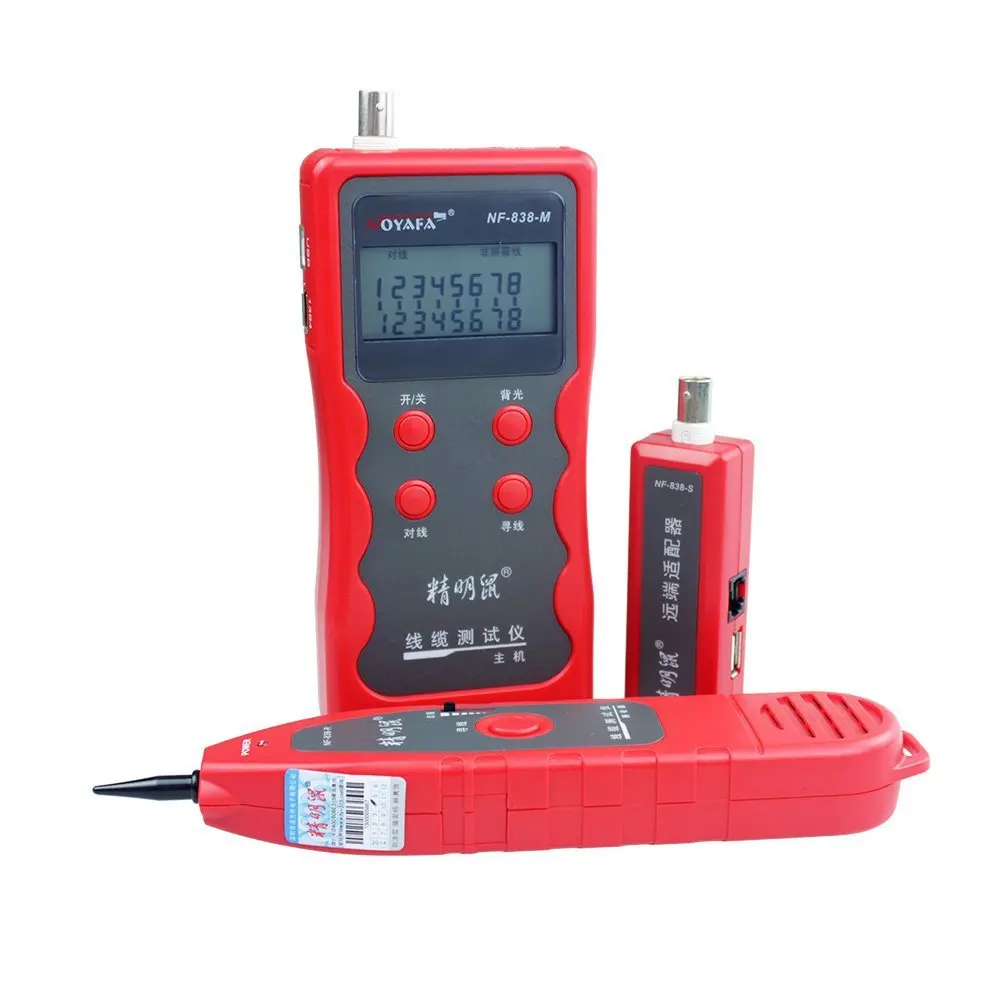 ^Cheap Professional NF-838 Ethernet LAN Network Cable Tester Telephone Wire Tracker STP UTP RJ45 RJ11 BNC USB 1394 Line Finder