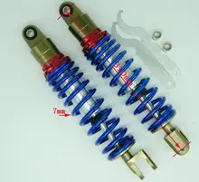 12.5 ”310mm cabeça Inclinada Motorcycle Air Amortecedores Para ZX50 guangyang125 GY6125 Heróico