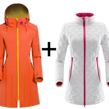 Модный спортивный женский длинный мягкий комбинезон stormfront из двух частей для кемпинга, ветрозащитный водонепроницаемый теплый зимний комбинезон