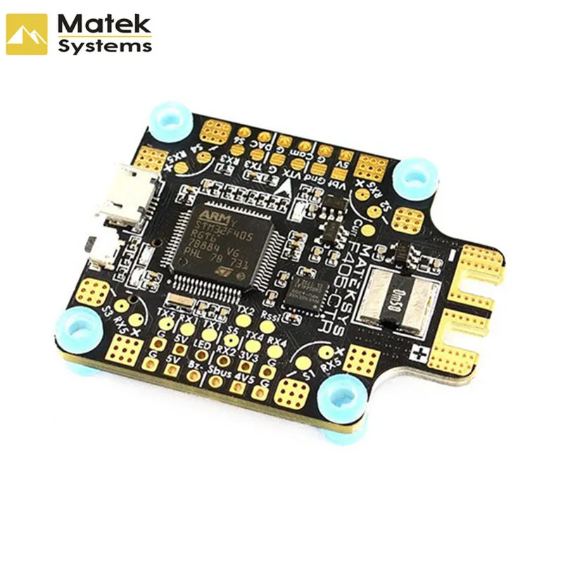 

Matek Systems BetaFlight F405-CTR F405 CTR Flight Controller Built-in PDB OSD 5V/2A BEC Current Sensor F4 For RC Multicopter