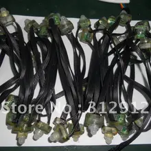 Светодиодный пиксельный модульный, WS2801, DC12V вход переменного тока, IP68; 100 шт. веревочке; IP68; во всех черные провода