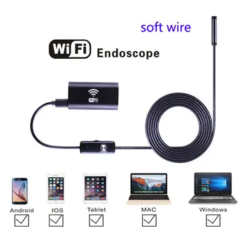 

WIFI soft wire Endoscope Camera Mini Waterproof Camera 8mm lens 1M/1.5M/2M/3.5M/5M/10M compatible iOS/ Android / Windows system