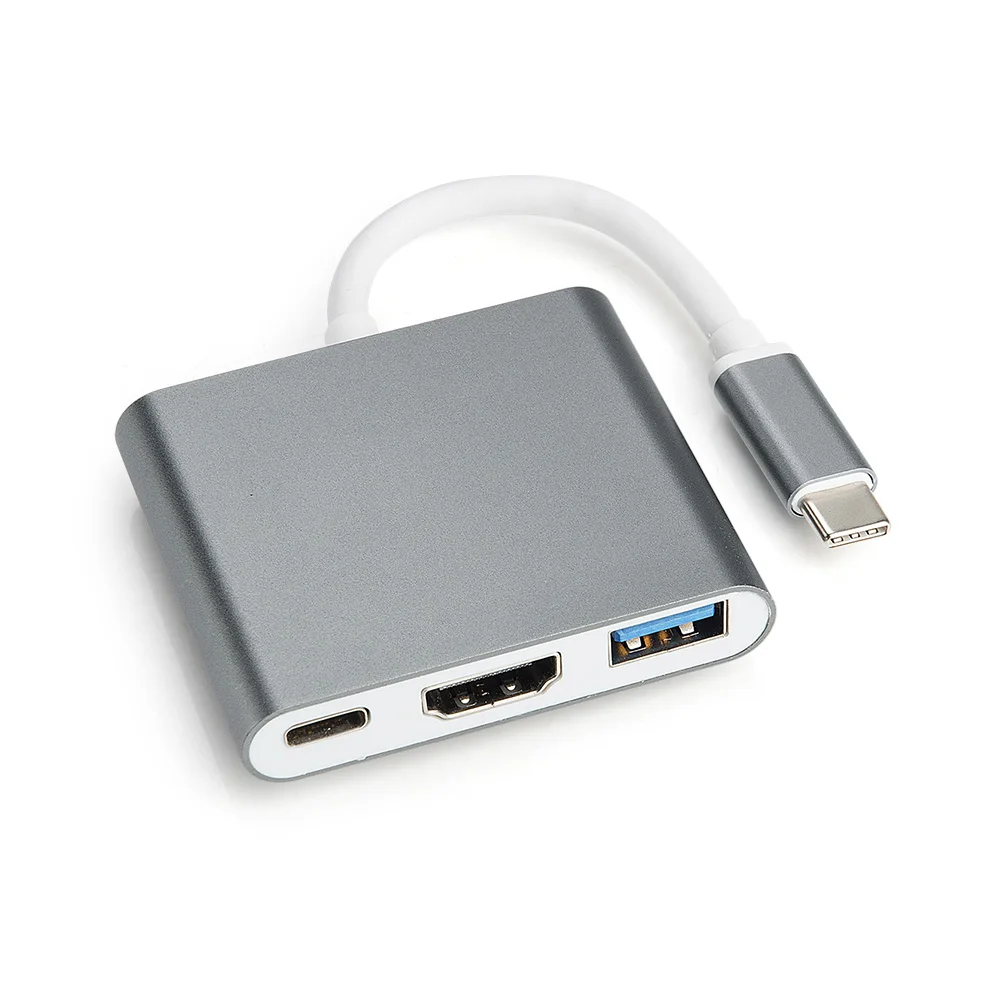 USB3.0 type C кабель 10 Гбит/с к HDMI многопортовый адаптер для Macbook Pro графический монитор компьютера