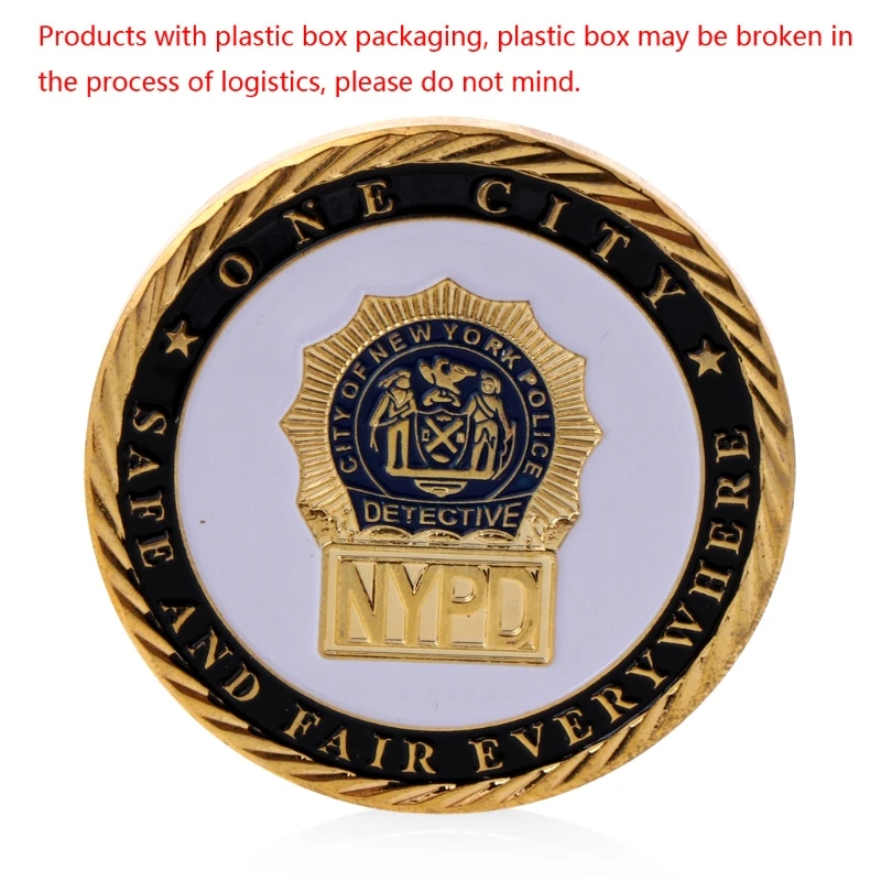 Нью-йоркской полиции Позолоченные памятные вызов коллекция монет