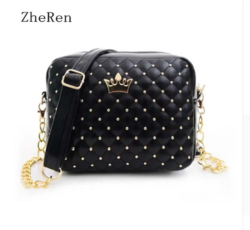 Nueva Bolsa de Remache Cadena Hombro Bolsos Diseño Alta Calidad Del Bolso femenino Caliente Las Señoras LA PU Cuero Crossbody | Багаж и