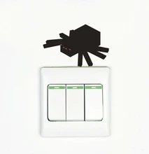 Kids Room decor bursery MINECRAFT SPIDER Light switch wall stickers
