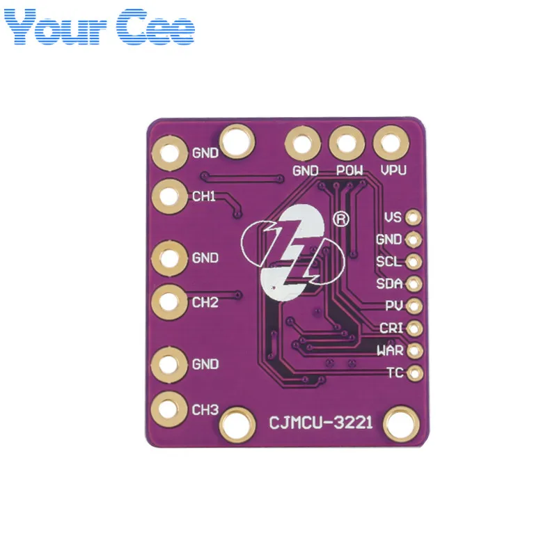 I2C SMBUS INA3221 Triple-Channel Shunt Current Power Supply Voltage Monitor Sensor Board Module (6)