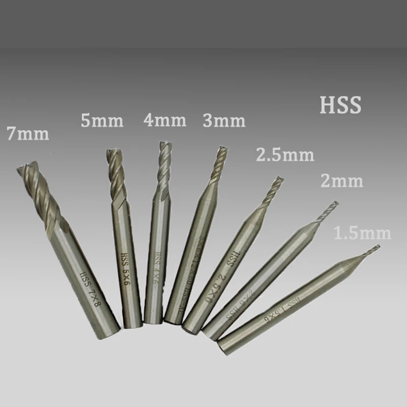 4mm x 32mm CNC Straight Shank 4 Flute End Mill Cutter Drill Bit Tool