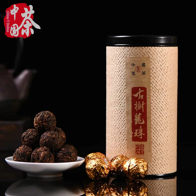 

New arrival Free shipping 250g Puer ripe tea mini tuo cah handmade dragon pear Pu erh tea ball gift box