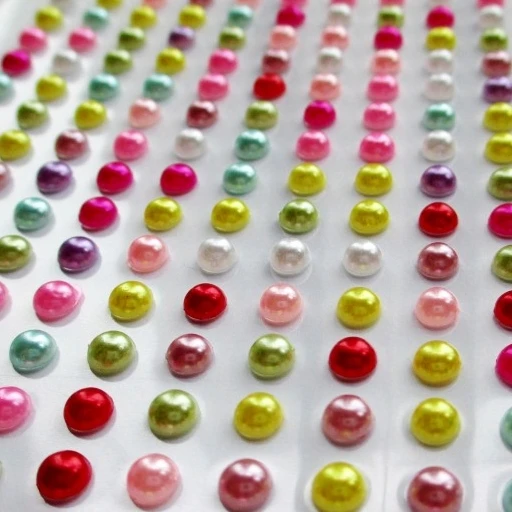 15Sheet 4mm 300pcs/sheet Scrapbooking Colorful / Ivory White Pearl