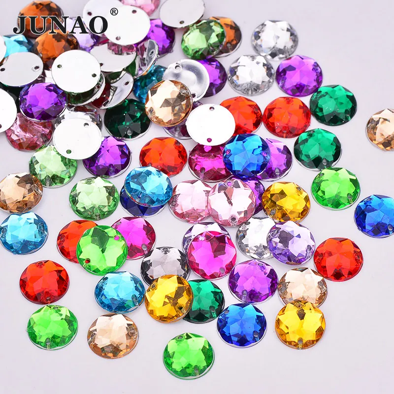 JUNAO 4 6 8 10 12mm Gold Flatback Pearls Half Round Rhinestone Imitation  Pearl Loose Plastic Beads Crystal Stone Stickers