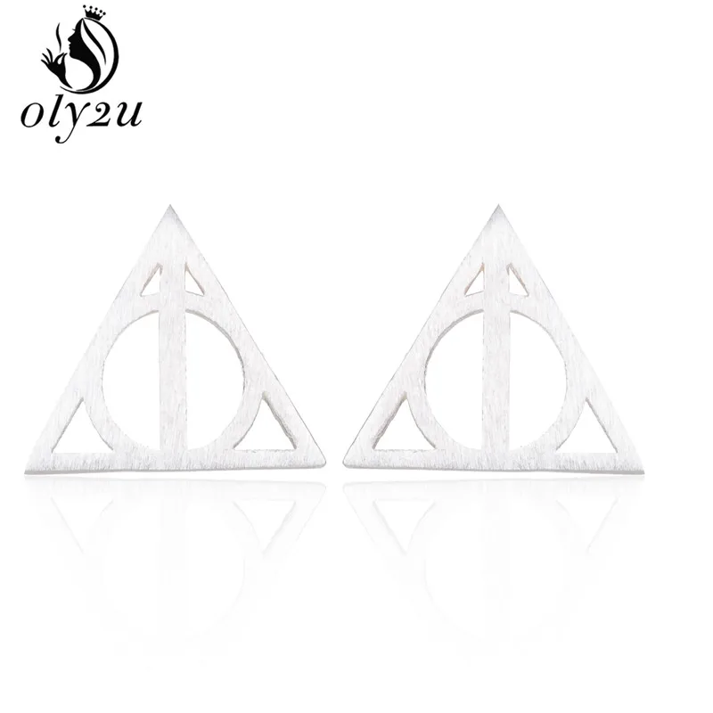 Halloween Earring Deathly Hallows Earrings For Women Gold Small Hogwarts Jewelry  Gifts