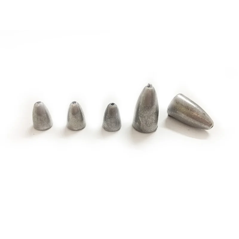 

6pcs. Hunter Bullets Lead 1.8g ~ 21g Accessories High Proportion Bullet Copper Plumb Bob Fishing Gear