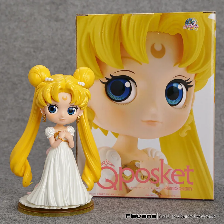 Pаспродажа Сейлор Мун Q posket Tsukino Усаги Принцесса Серенити ПВХ фигурку Коллекционная модель игрушки 15 см 2 стиля safg046