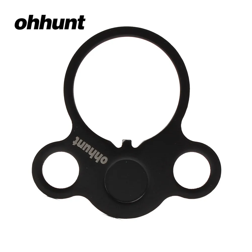 

ohhunt Hunting Gun Accessories Tactical AR15 M4 M16 Rifle End Plate Ambidextrous Dual Sling Adapter Loop Rear