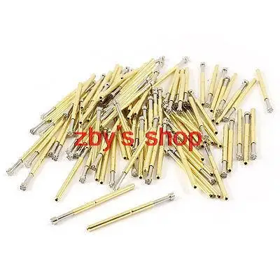 

100 Pcs P125-H 2.5mm Plum Tip Spring Loaded PCB Testing Contact Probes Pin