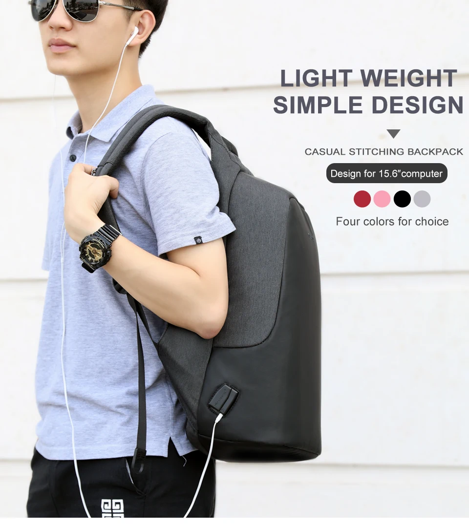 1.men School Backpack