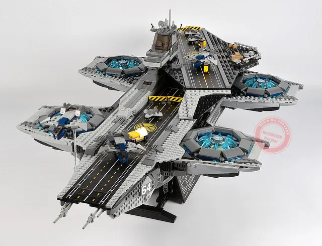 The SHIELD Helicarrier Marvel Super Heroes Shield technic Avengers 4 Игра Бесконечность война игрушечные фигурки-конструкторы блоки