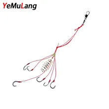 YeMuLang 4 шт./компл. взрывные рыболовные крючки Высокоуглеродистая сталь джиг взрывные крючки с колючие рыболовные Крючки Карп для рыбалки