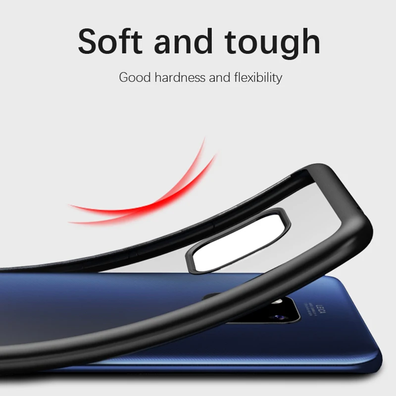 Чехол для Huawei Mate 20 IPAKY Lite Прозрачная Жесткая задняя крышка из ТПУ + ПК гибридный