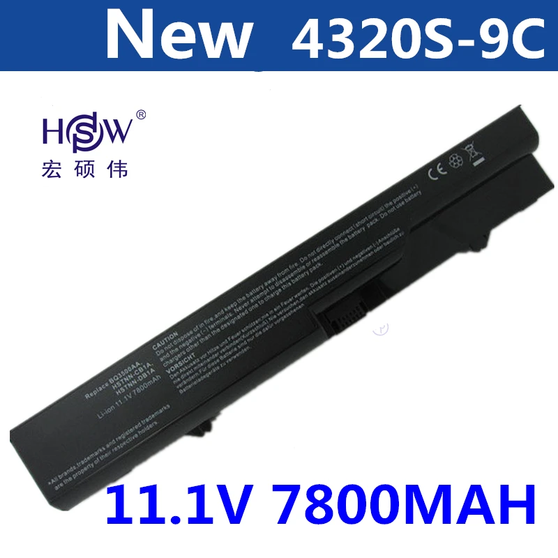 

HSW 7800MAH 9cell Laptop battery For HP ProBook 4320 4320s 4321 4321s 4320t 4325s 4326s 4420s 4421s 4425s 4520 4520s 4525s 4720s