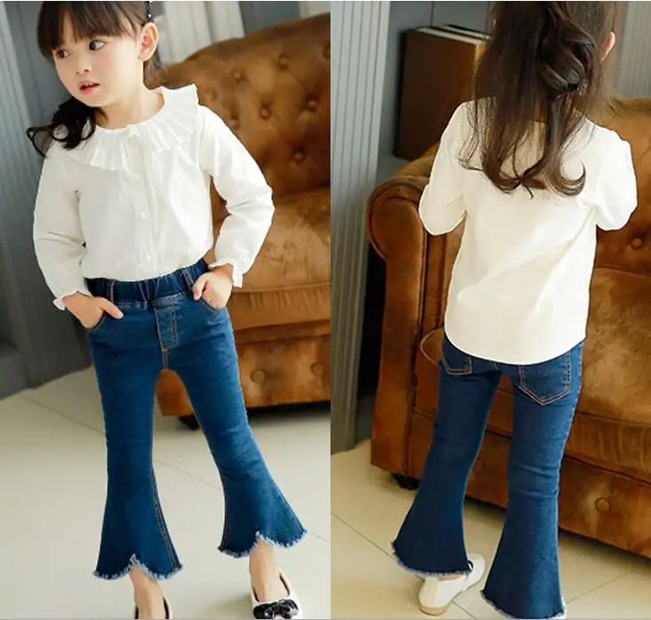 2017 Fashion Girls Pants font b Clothing b font Children Fashion Jeans font b Children s