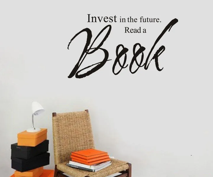 Invest In The Future Read A Book Wall Decal Sticker Quotes Living ... Invest In The Future Read A Book Wall Decal Sticker Quotes Living ...