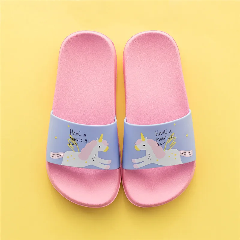 

Fashion Kids Slipper Summer Animal Prints Baby Girls Boys Cartoon flip flops Toddler Home Barefoot Shoes Bath Water Sandals