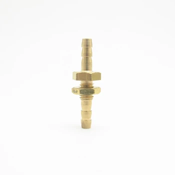 

4mm Hose Barb Equal Bulkhead Brass Barbed Tube Pipe Fitting Coupler Connector Adapter For Fuel Gas Water