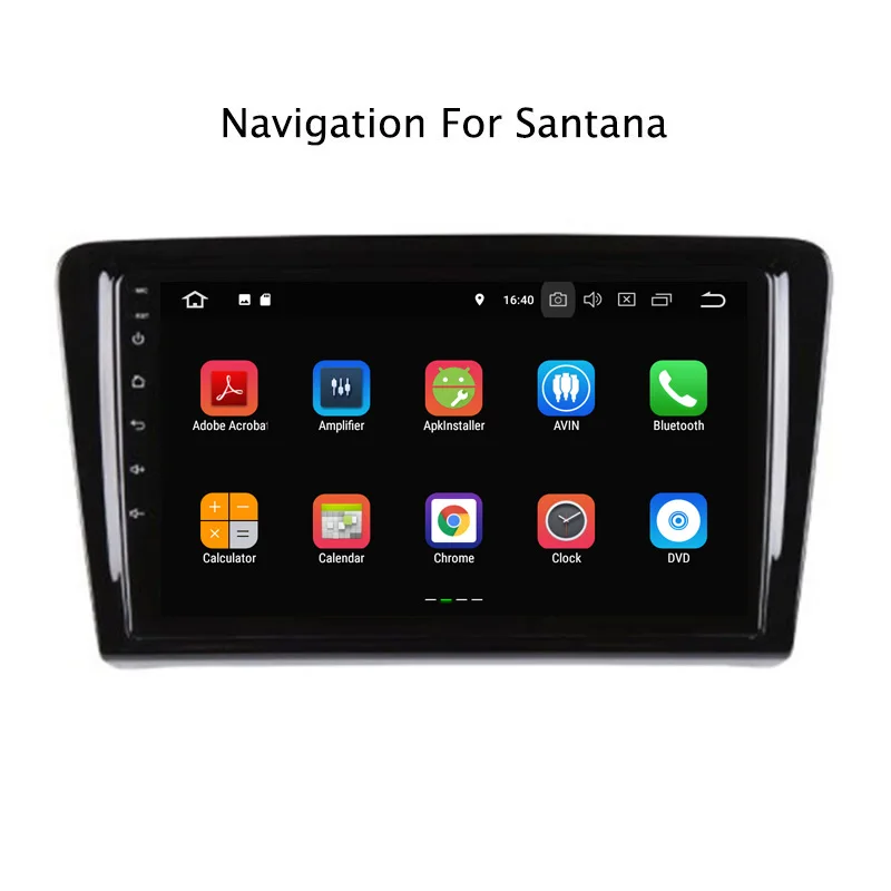 Clearance 9" 2G RAM 16G ROM Android 8.1 Car DVD Multimedia Player For VW Santana 2013-2017 GPS Navigation Radio Stereo Audio 3