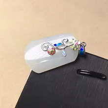 Синьцзян Хе, Тиан Ю 925 серебряная мозаика нефритовый белый yu кулон эксклюзивное ожерелье хорошие аксессуары