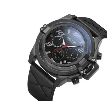 

MEGIR Top Brand Men Sports Waterproof Quartz Watch Military Luxury Calendar Wristwatches relogio masculino Male Clock Wrist