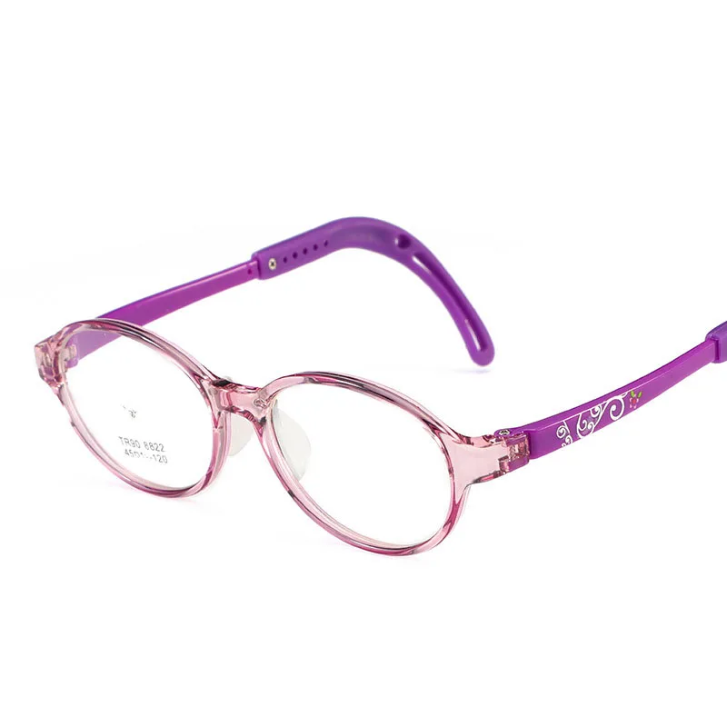 KEDI, новинка, анти-синий светильник TR90, очки для мальчиков и девочек, брендовая детская мягкая оправа, очки, простые очки, детские очки, оправа для глаз - Цвет оправы: 4